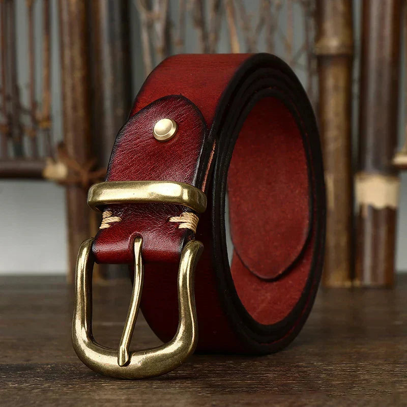 CINTURÓN DE CUERO ARTESANAL VALDRIN