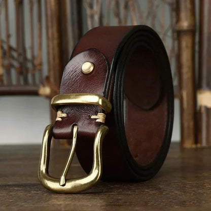 CINTURÓN DE CUERO ARTESANAL VALDRIN