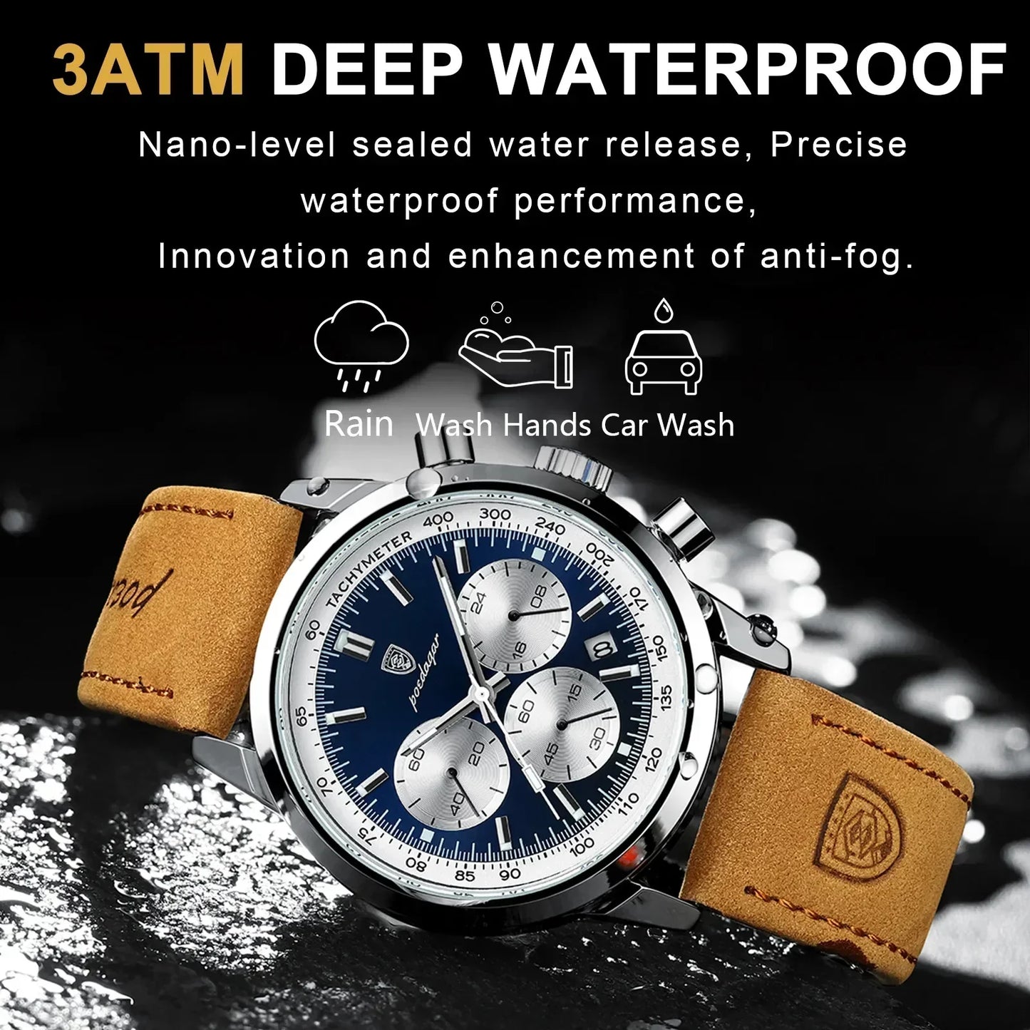 POEDAGAR Luxury Man's Watch