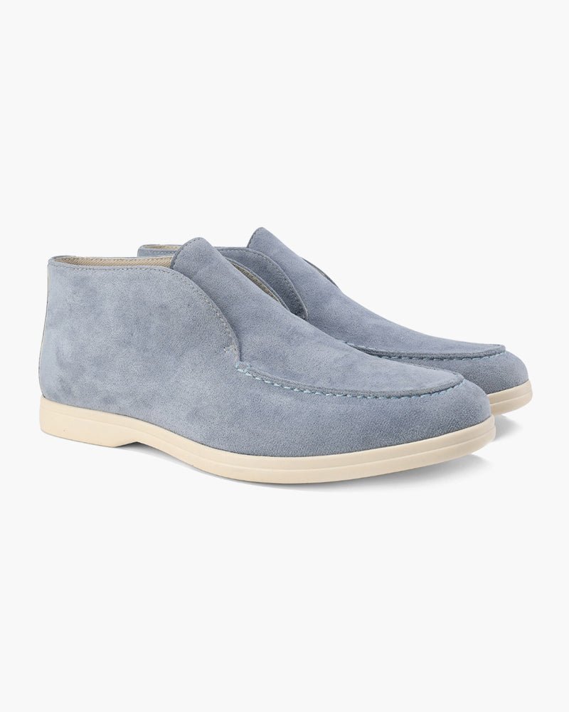 Old Money High Suede Loafers - Sanvelier